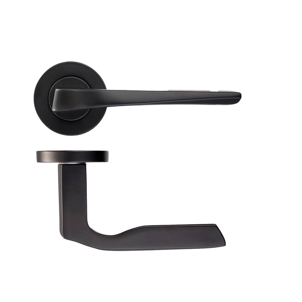 Ironmongery Carina Matt Black Privacy Handle Hardware Pack