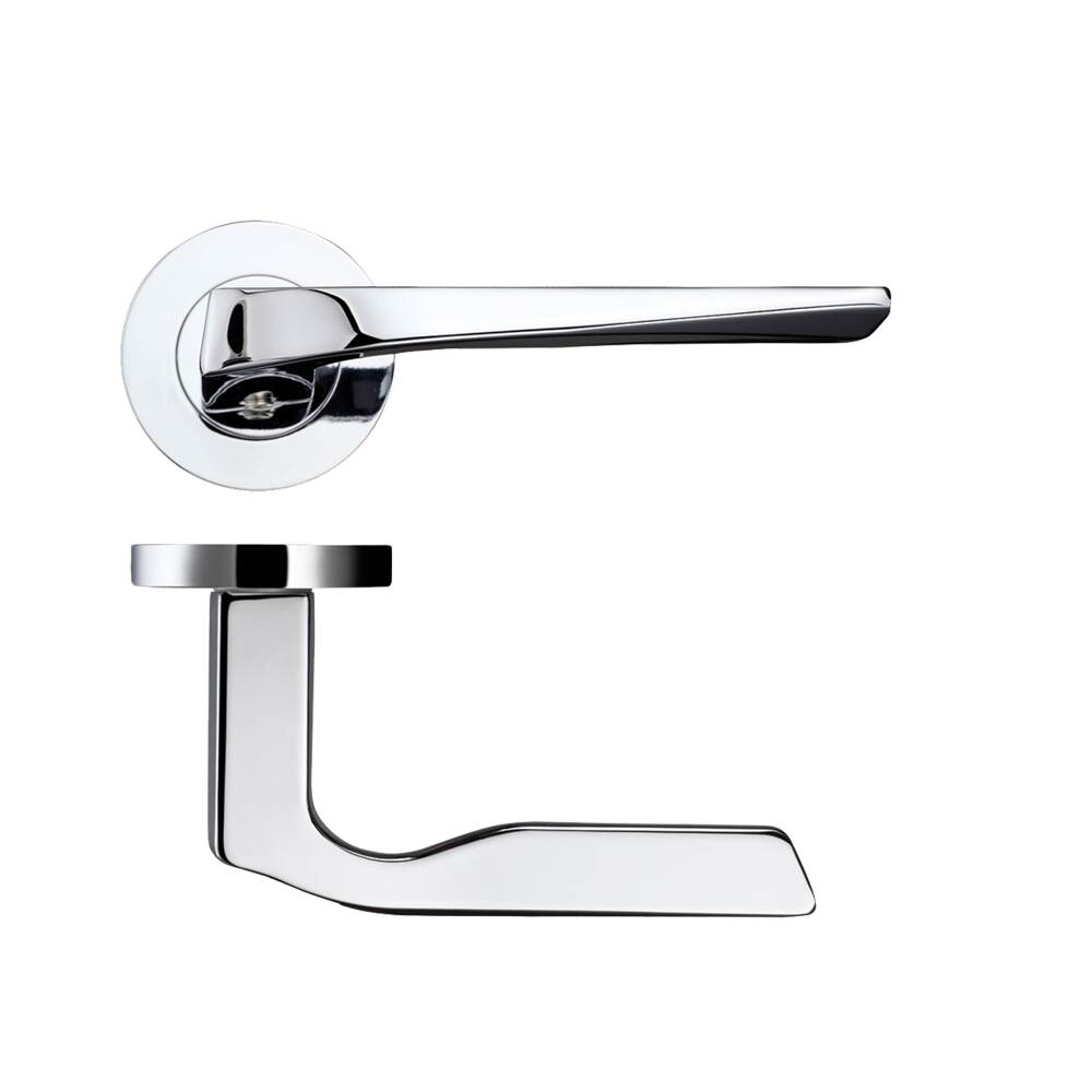 Ironmongery Carina Polished Chrome Tone Privacy Handle Hardware Pack