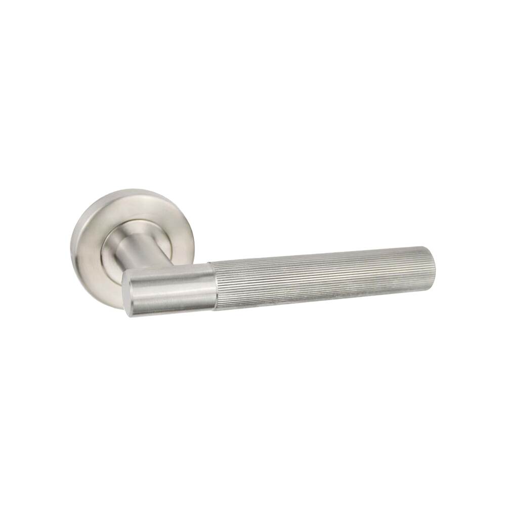 Ironmongery Geneva Satin Stainless Steel Tone Handle Hardware Privacy Pack