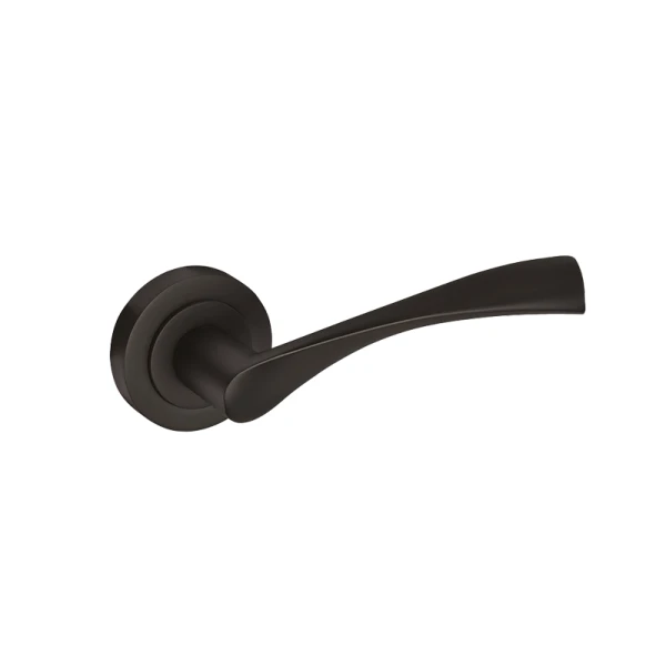Ironmongery Lupus Matt Black Privacy Handle Hardware Pack