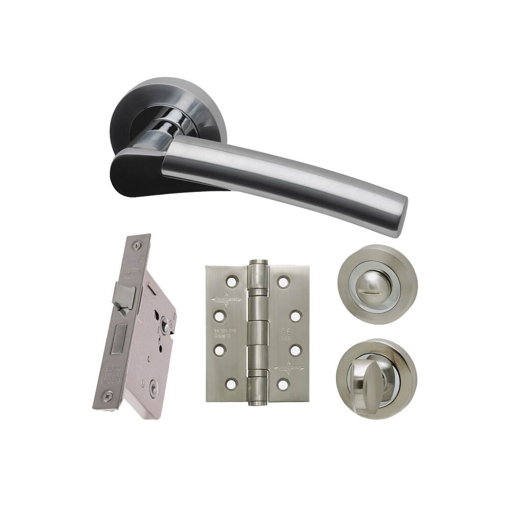 Ironmongery Neptune Privacy Handle Hardware Pack