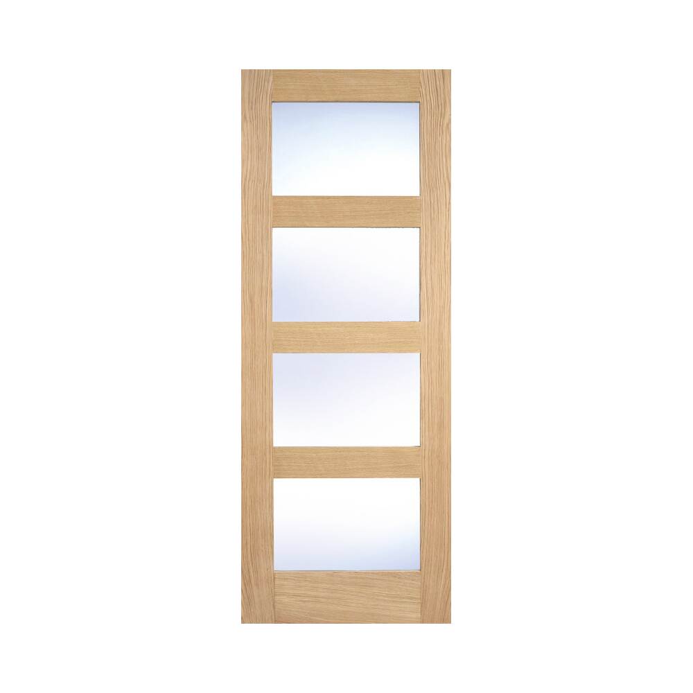 Oak Shaker Glazed 4L Clear Pre-Finished